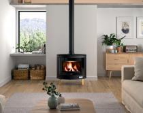 Poêle à bois Deville Ikari Zen C077BK.10 9kW Anthracite