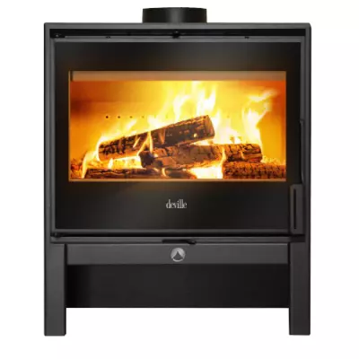 Po�le � bois Deville Leman C077BP-06 8kW Anthracite 