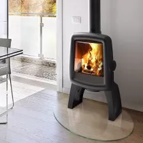 Po&ecirc;le &agrave; bois ELO M 5kW &eacute;tanche Anthracite - Invicta R&eacute;f. P610254
