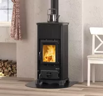 Po&ecirc;le &agrave; bois Emiliana Steel 6.5kW Noir anthracite - LA NORDICA R&eacute;f. 7112605