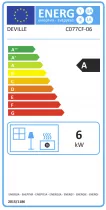 Poêle à Bois étanche ALCANDRE 6kW Anthracite - Deville Réf. C077CF-06