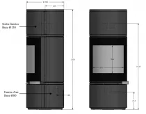 Poêle à Bois étanche ALCANDRE 6kW Anthracite - Deville Réf. C077CF-06