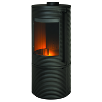 Poêle à bois étanche Altara 7kW Anthracite - INVICTA Réf. 6103-44