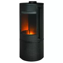 Po&ecirc;le &agrave; bois &eacute;tanche Altara 7kW Anthracite - INVICTA R&eacute;f. 6103-44