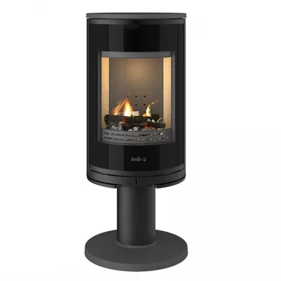 Po�le � bois �tanche EIFFEL sur pied 6kW Anthracite - Deville R�f. C077CM-06