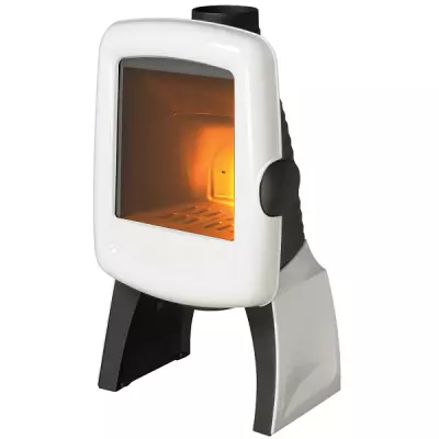 Po�le � bois �tanche Elo M 5kW �maill� Blanc - INVICTA R�f. 6102-48