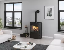 Poêle à bois Feras 7kW acier Noir - ORANIER Réf. 563211