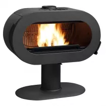 Poêle à bois FIFTY PLUS sur pied  10kW Anthracite - Invicta Réf. P648054