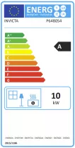 Poêle à bois FIFTY PLUS sur pied 10kW émail Rouge - Invicta Réf. P648057