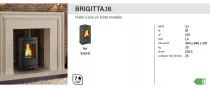 Po&ecirc;le &agrave; bois fonte 4.7kW Brigitta - LA NORDICA R&eacute;f. 7119401