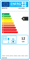 Poêle à bois fonte Aaron EcoDesign 12kW Anthracite - INVICTA Réf. P912904