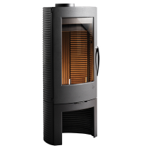 Poêle à bois fonte Argos 12kW Anthracite - INVICTA Réf. 915144