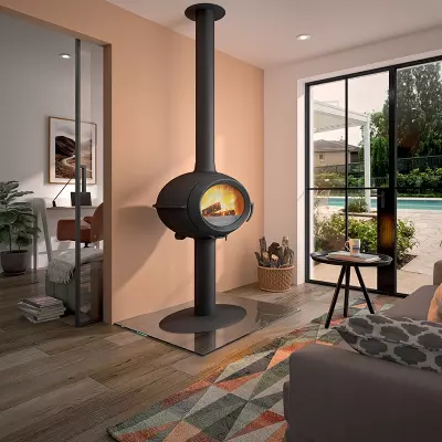 Po�le � Bois fonte BRIO 7.5KW sur Pied - INVICTA R�f. 648114