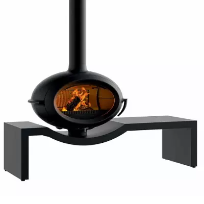 Po�le � Bois fonte BRIO 7KW sur banc - INVICTA R�f. P648124