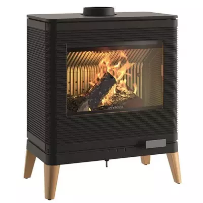 Po�le � bois fonte Kazan Zen 9kW Anthracite - INVICTA R�f. 610449
