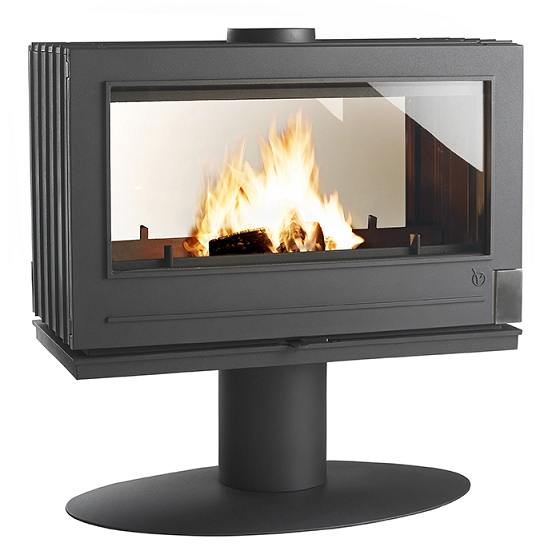 Poêle à bois fonte Nelson EcoDesign 12kW Anthracite - INVICTA Réf. P912944