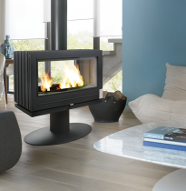 Poêle à bois fonte Nelson EcoDesign 12kW Anthracite - INVICTA Réf. 912944