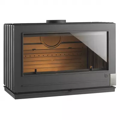 Po�le � bois fonte Preston EcoDesign 12kW Anthracite - INVICTA R�f. 912804