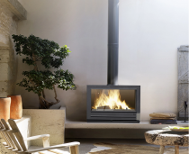 Poêle à bois fonte Preston EcoDesign 12kW Anthracite - INVICTA Réf. 912804