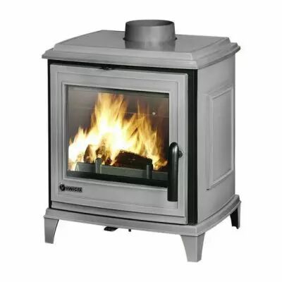 Po�le � bois fonte Sedan S 5kW �mail Gris - INVICTA R�f. P945048