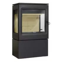 Poêle à bois Garde 6.5kW fonte Anthracite - LACUNZA Réf. 3000001348443