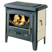 Poêle à bois Godin L\' Eco 2 363111 8kW Peint Noir ou émaillé