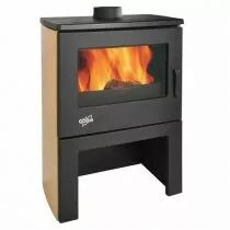 Poêle à bois Godin le Chinon 362113 8.5kW peint Anthracite / acier émaillé
