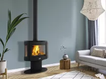 Poêle à bois Godin Le Coggia 2 388242 9kW Peint Noir