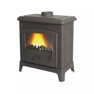 Po�le � bois Godin Le Fonteval 389143 10kW peint Anthracite