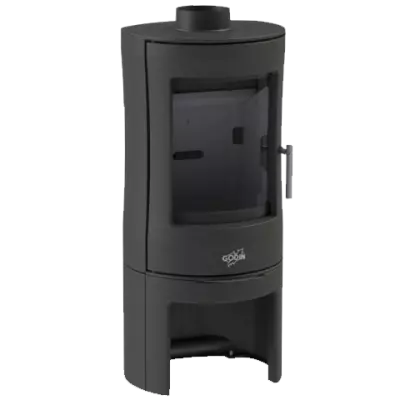 Po�le � bois Godin Le Mazamet 388144 8.5kW peint Noir