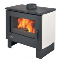 Poêle à bois Godin le Petit Chinon 8.5kW peint Anthracite / acier émaillé