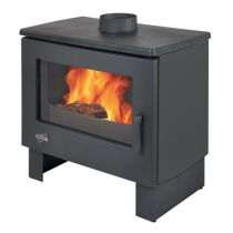 Poêle à bois Godin le Petit Chinon 8.5kW peint Anthracite / acier émaillé