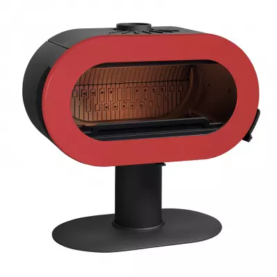 Po�le � bois Invicta Fifty P648047 10kW Anthracite / Rouge