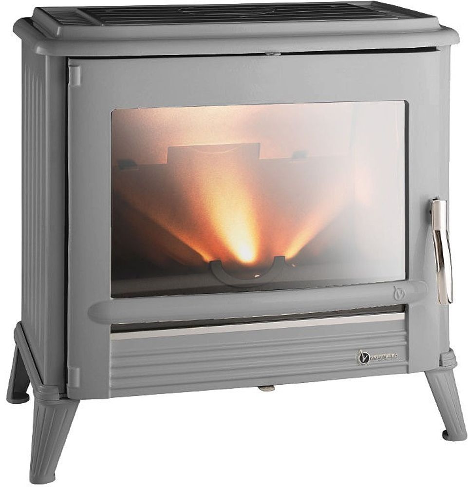 Poêle à bois Invicta Modena P917548 10kW émaillé Gris