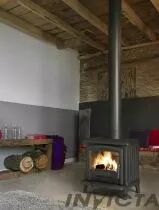 Po&ecirc;le &agrave; bois Invicta Norik 9121-44 6kW Anthracite