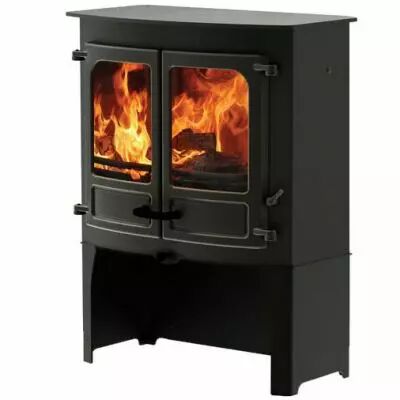 Po�le � bois ISLAND III sur b�cher - CHARNWOOD R�f. 009/ISL03SS