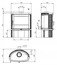 Po&ecirc;le &agrave; bois Jennifer 2.0 7.7kW - LA NORDICA R&eacute;f. 7119611