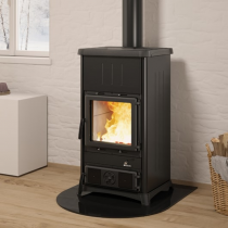 Poêle à bois La Nordica Concita 2.0 Steel 7112715 11.7kW Noir anthracite