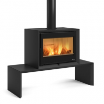 Poêle à bois La Nordica Dante 7115000 8.8kW Noir opaque