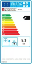 Po&ecirc;le &agrave; bois La Nordica Fedora 7112700 8.3kW Bordeaux