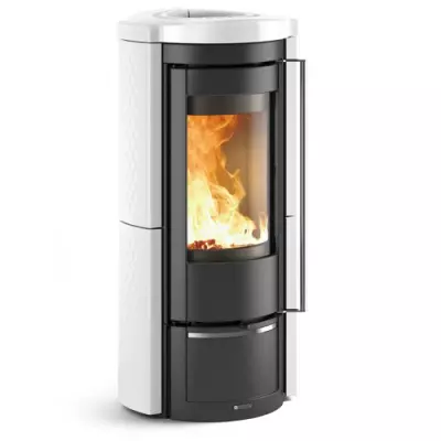 Po�le � bois La Nordica Li�  7119371 7.5kW Blanc infinity