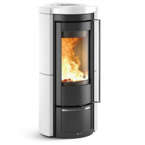 Poêle à bois La Nordica Liù  7119371 7.5kW Blanc infinity