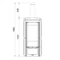 Po&ecirc;le &agrave; bois La Nordica Li&ugrave; 7119380 7.5kW Bordeaux
