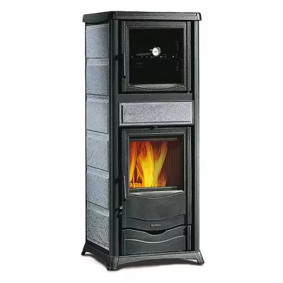 Po�le � bois La Nordica Rossella Plus Forno 5.0 7112392 9.4kW Pierre naturelle