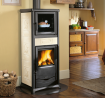 Poêle à bois La Nordica Rossella Plus Forno Evo 7112385 9.1kW Liberty Panna