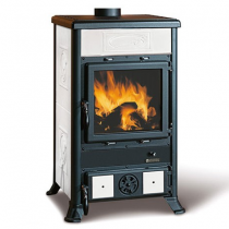 Poêle à bois La Nordica Rossella R1 7112157 8.8kW Liberty Blanc Infinity