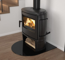 Poêle à bois La Nordica Tahiti 7119615 7.7kW Noir anthracite