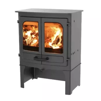 Po�le � bois LE TOUT NOUVEL ISLAND I 5kW sur b�cher  - CHARNWOOD R�f. 009/ISL01SS-AP