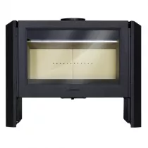 Poêle à bois Leon 12kW fonte Anthracite - LACUNZA Réf. 3000000078211