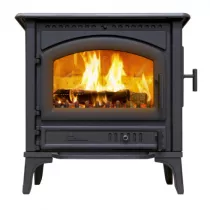 Poêle à bois Levante 10kW fonte Anthracite - LACUNZA Réf. 3000000117828